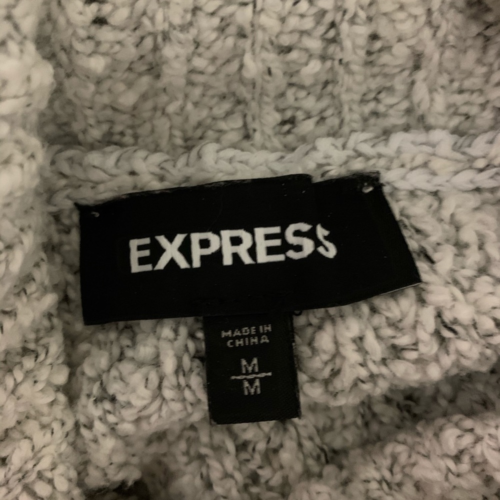 Express Oversized Ruffle Cowl Neck Sweater - Picture 4 of 4